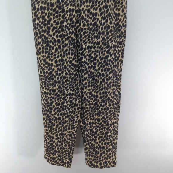 J. Crew Jamie Pants Leopard Print Pull on High Waisted Sz.0 - Picture 4 of 10